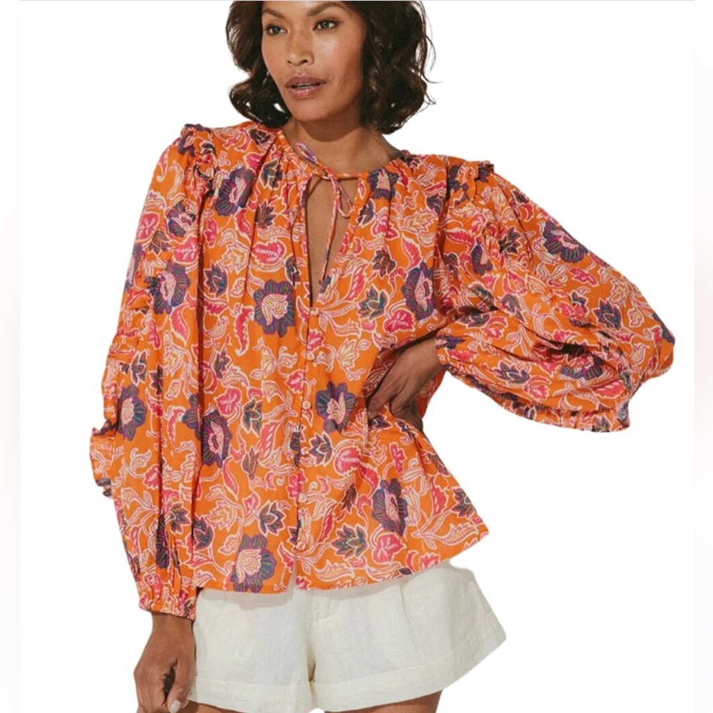 NWT Cleobella Talia Organic Cotton Blouse Top